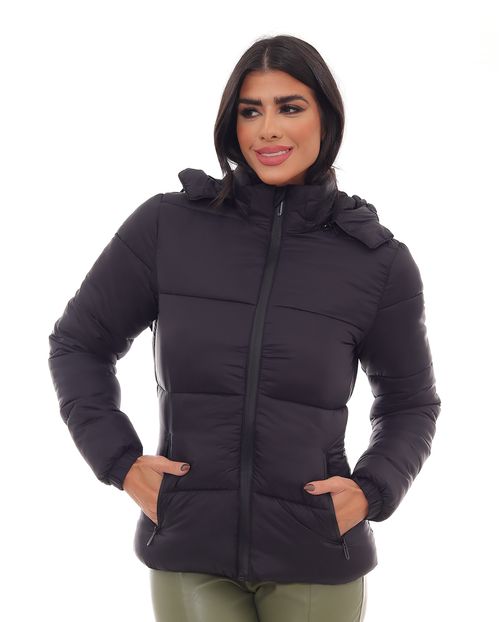 Jaqueta Feminina Puffer 90485 Preto