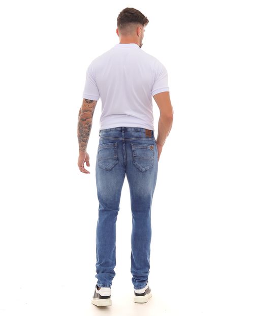 Calça Jeans Slim Fit Masculina Básica 22994 Média