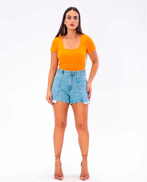 Shorts Mom C/cós Diferenciado  21257 Unica