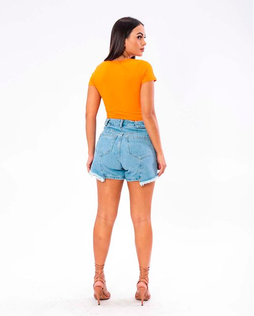Shorts Mom C/cós Diferenciado  21257 Unica