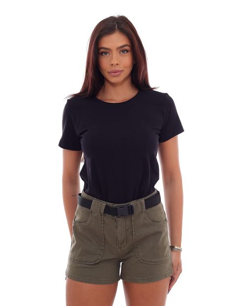 Shorts Boy Verde Militar com Cinto 21297 Unica