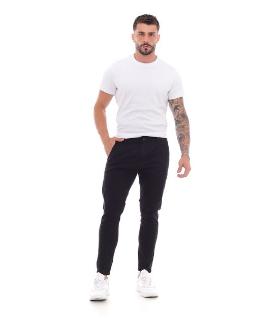 Calça Sarja Chino Skinny Masculina 21933 Preto