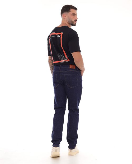 Calça Jeans Slim Fit Masculina Básica 22786 Escura