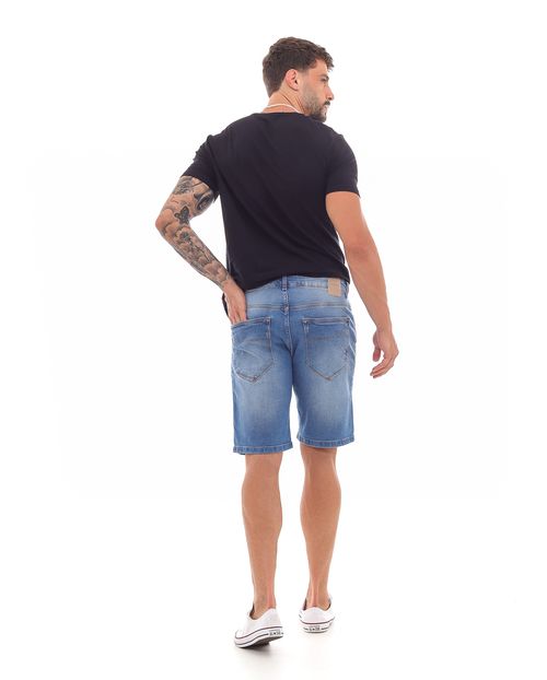 Bermuda Jeans Masculina Básica 23466 Média