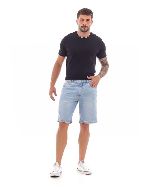 Bermuda Jeans Masculina com Elastano Básica 23464 Clara