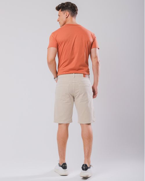 Bermuda Sarja Masculina Color 23542 Areia