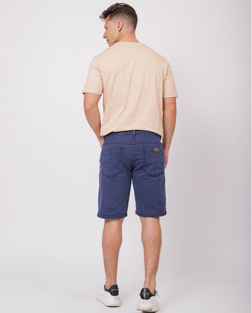 Bermuda Sarja Masculina Color 23542 Marinho