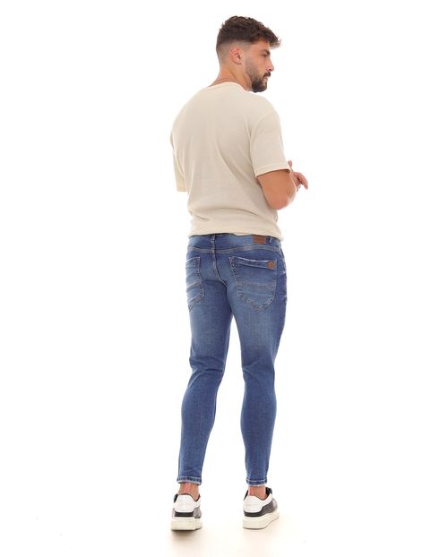 Calça Jeans Skinny Masculina Básica 23046 Média