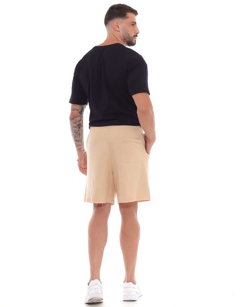 Bermuda Moletom Masculina Básica 80069 Caqui