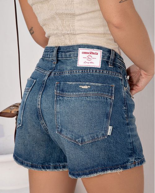 Shorts Saia Jeans Feminino Ana Castela 24416 Sujinha