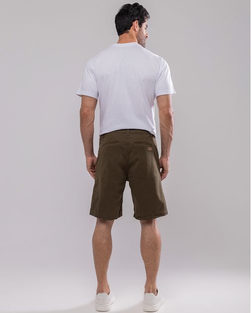 Bermuda Masculina Chino 11100 Verde-Militar