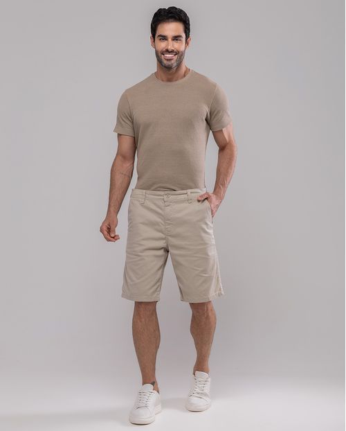 Bermuda Masculina Chino 11100 Areia