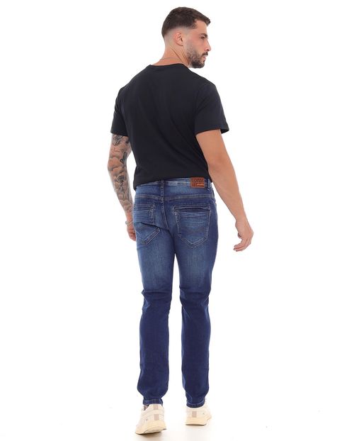 Calça Jeans Slim Fit Masculina 23151 Escura