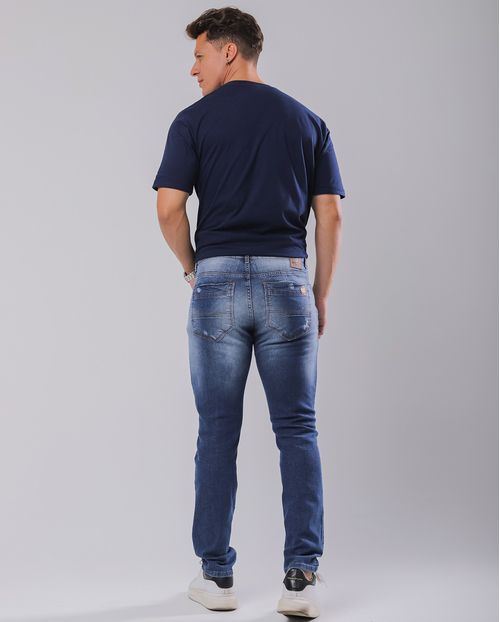 Calça Jeans Masculina Slim Fit  22779 Média