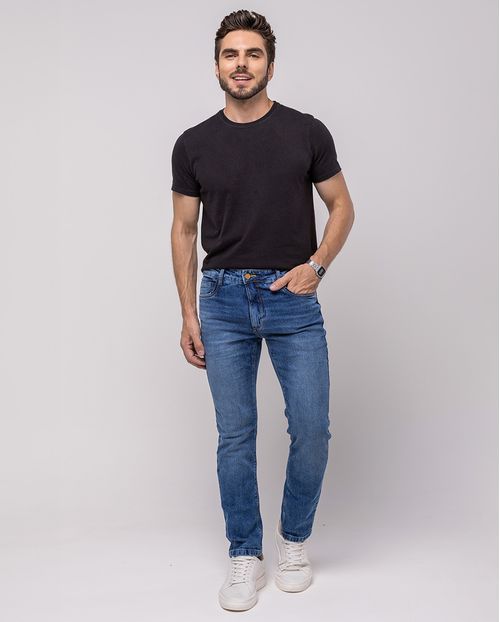 Calça Jeans Masculina Slim Fit 24437 Sky Médio