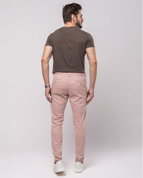 Calça Sarja Chino Skinny Masculina 21933 Nude