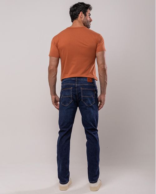 Calça Jeans Slim Fit Masculina 24624 Escura