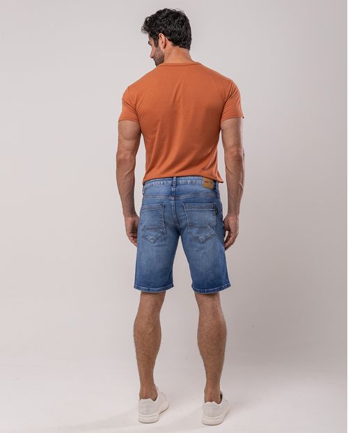 Bermuda Jeans Slim Fit Masculina 24583 Sky