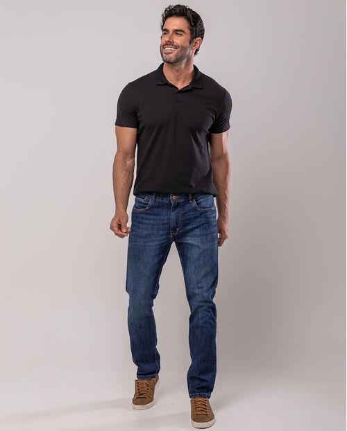 Calça Jeans Slim Fit Masculina 24633 Escura
