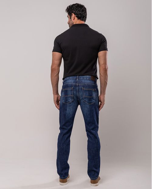 Calça Jeans Slim Fit Masculina 24633 Escura