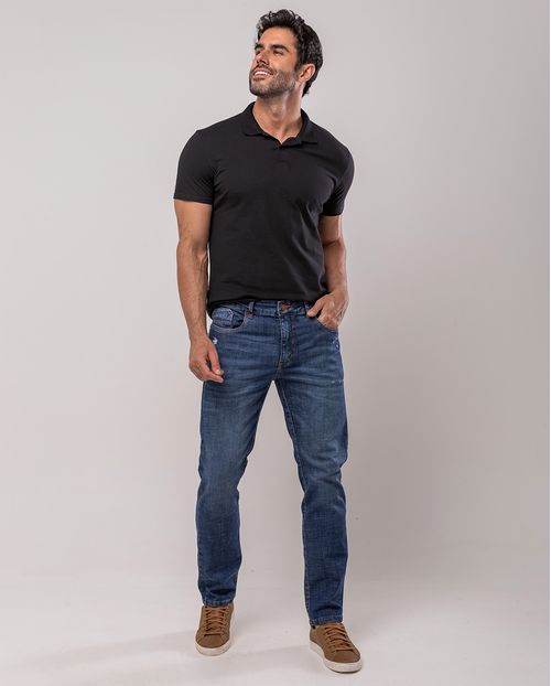 Calça Jeans Slim Fit Masculina 24643 Sky Escuro