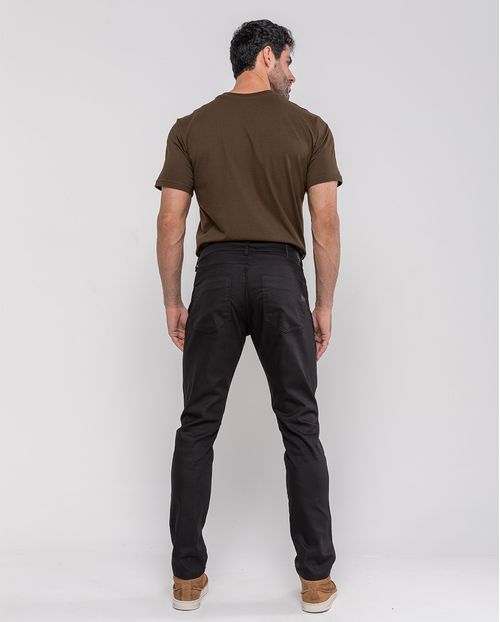 Calça Sarja Slim Fit Masculina Básica 21571 Preto