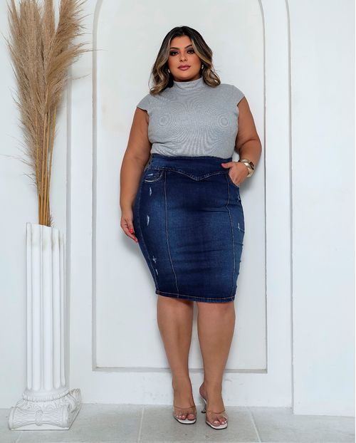 Saia Plus Size Feminina 18011 Unica