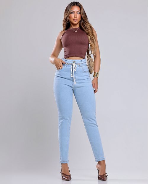 Calça Rope Media com Elastano 02404 Clara