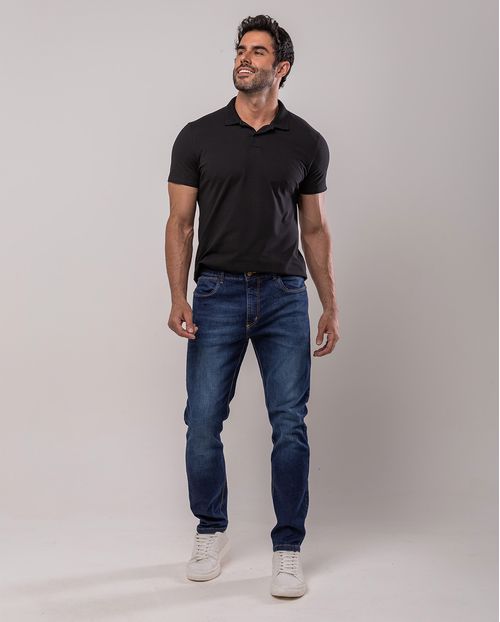 Calça Jeans Slim Fit Masculina 24628 Escura