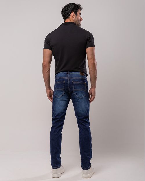 Calça Jeans Slim Fit Masculina 24628 Escura