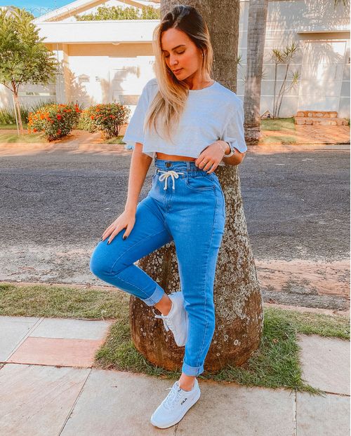 Calça Jeans Feminina Rope com Elastano  02405 Média