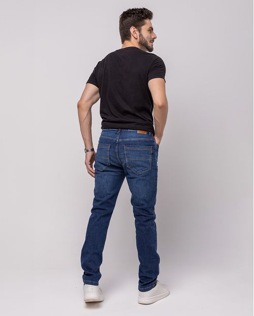 Calça Jeans Slim Fit Masculina 24625 Escura