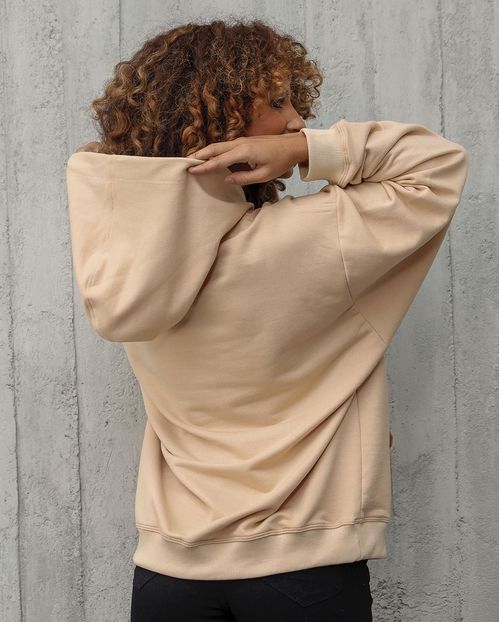Moletom Canguru Feminino Manga Oversize 90234 Avela