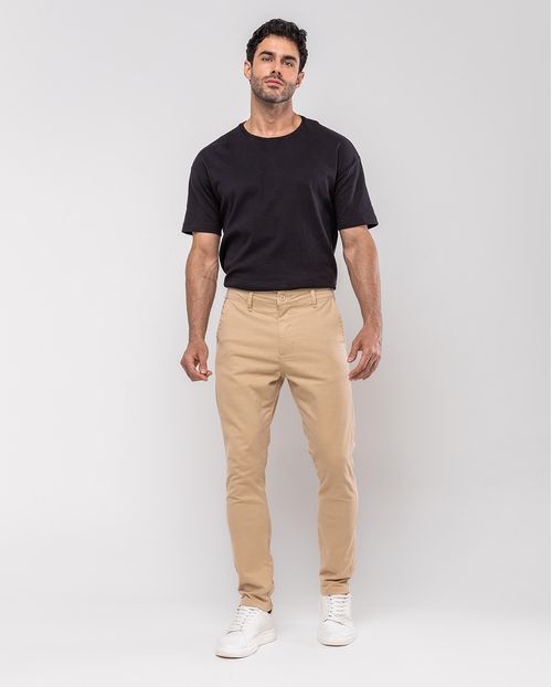 Calça Chino Masculina 11000 Bege