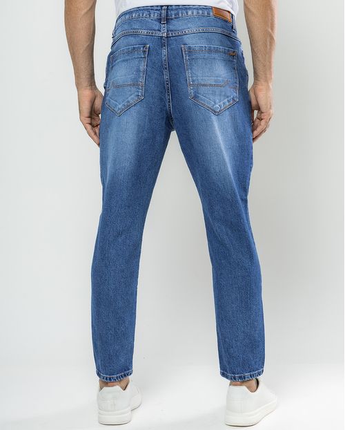 Calça Jeans Slim Fit Masculina Premium Cano Curto 24645 Sky