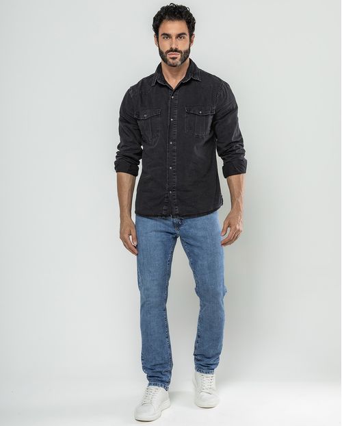 Calça Jeans Slim Fit Masculina 24669 Sky