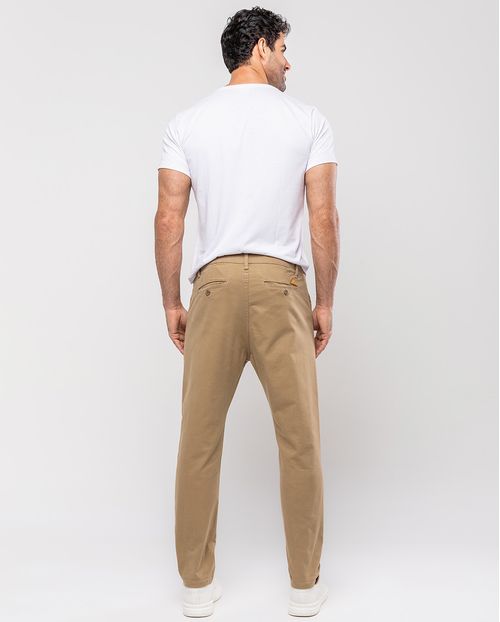 Calça Masculina Chino Cano Curto 11001 Capuccino