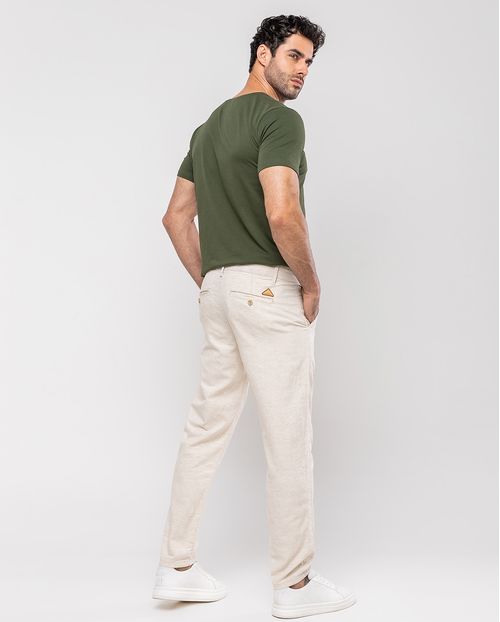 Calça Masculina Chino Cano Curto 11001 Linho