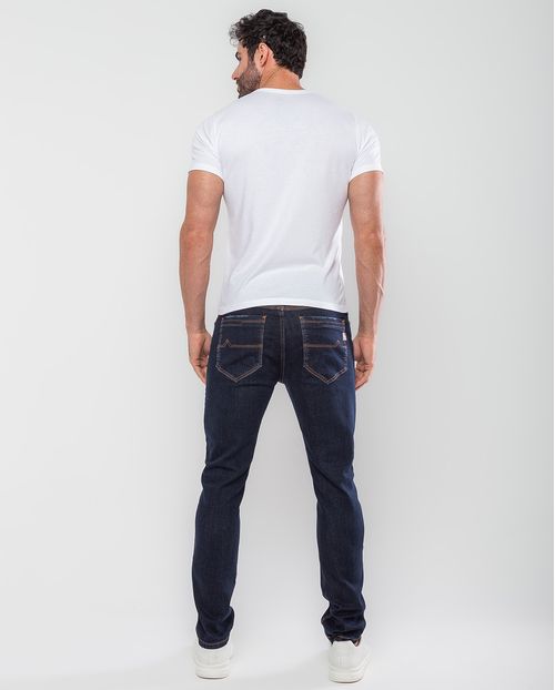 Calça Jeans Slim Fit Masculina 24756 Amaciado