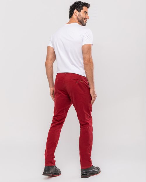Calça Chino Masculina 11000 Vinho