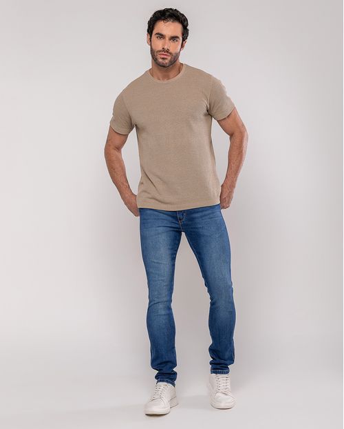 Calça Jeans Slim Fit Masculina 24838 Escura