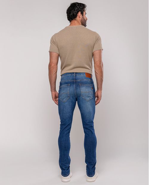Calça Jeans Slim Fit Masculina 24838 Escura