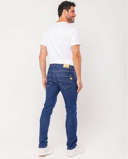 Calça Jeans Slim Fit Masculina 25124 Escura