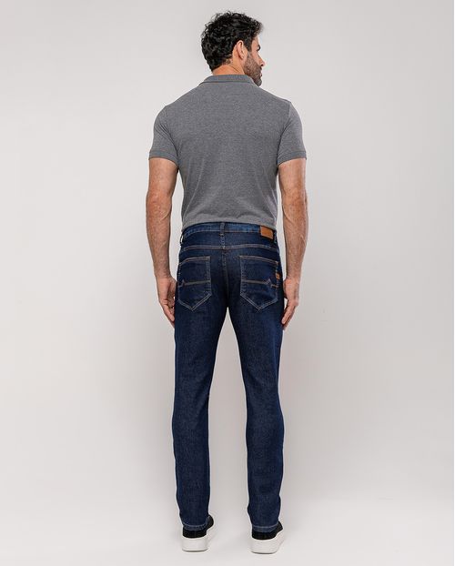 Calça Jeans Slim Fit Masculina 25200 Amaciado com Used