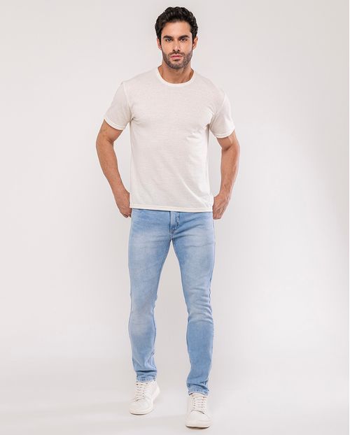 Calça Jeans Slim Fit Masculina 24792 Sky Claro