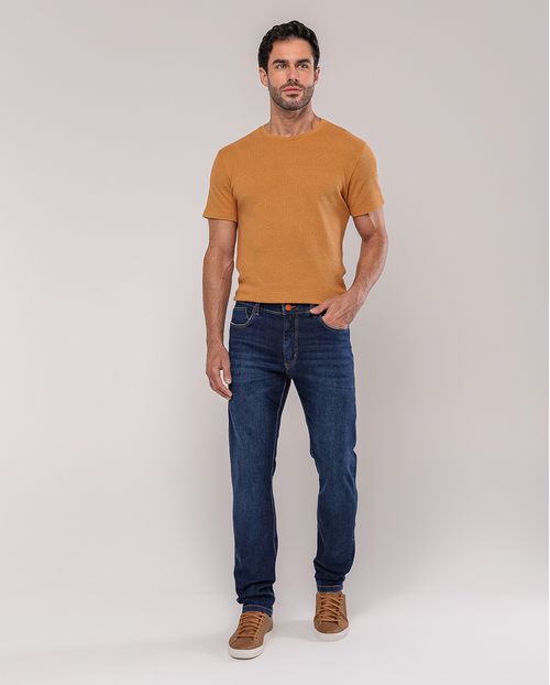 Calça Jeans Slim Fit Masculina 25157 Escura